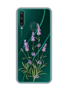 Прозорий чохол на Huawei Y6p :: Гілочки лаванди (принт 266)