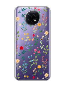 Прозорий чохол на Xiaomi Redmi Note 9T/Redmi Note 9 5G :: Квітковий фон (принт 269)