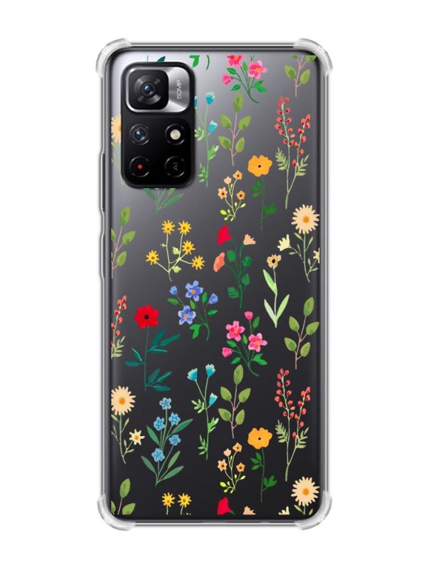 Чохол з потовщеними кутами на Xiaomi Redmi Note 11 5G :: Квітковий фон (принт 269)