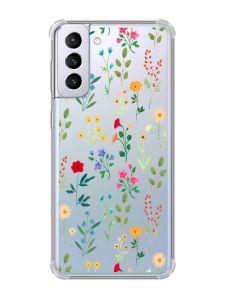 Чохол з потовщеними кутами на Samsung Galaxy S21 Plus :: Квітковий фон (принт 269)
