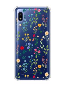 Чохол з потовщеними кутами на Samsung Galaxy A10 (2019)/A105 :: Квітковий фон (принт 269)