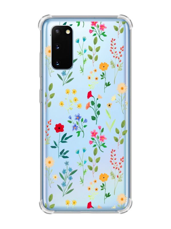 Чохол із потовщеними кутами на Samsung Galaxy S20 Plus :: Квітковий фон (принт 269)