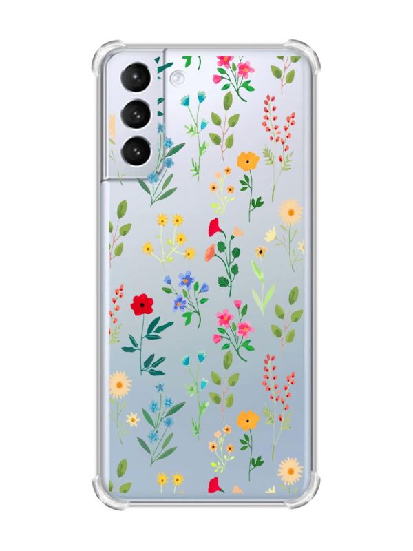 Чохол з потовщеними кутами на Samsung Galaxy S21 (G991) :: Квітковий фон (принт 269)