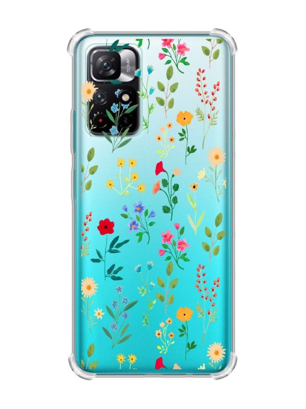 Чохол з потовщеними кутами на Xiaomi Redmi Note 11 4G :: Квітковий фон (принт 269)