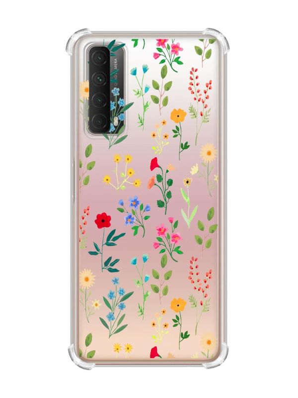 Чохол з потовщеними кутами на Huawei P Smart 2021 :: Квітковий фон (принт 269)