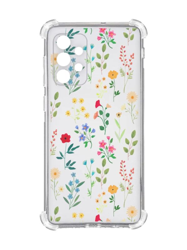 Чохол із потовщеними кутами на Oppo A72 5G :: Квітковий фон (принт 269)