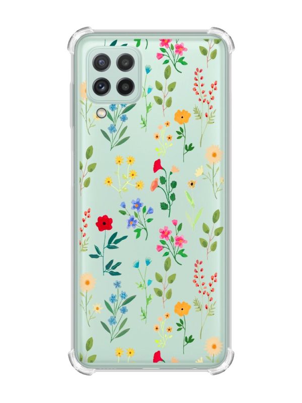 Чохол з потовщеними кутами на Samsung Galaxy A22 4G/M32/M22 :: Квітковий фон (принт 269)