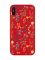Матовий червоний чохол на Xiaomi Redmi 9A :: Квітковий фон (принт 269)