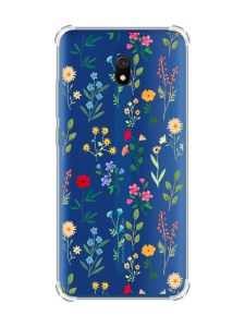 Чохол з потовщеними кутами на Xiaomi Redmi 8A :: Квітковий фон (принт 269)