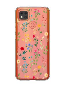 Прозорий чохол для Xiaomi Redmi 9C :: Квітковий фон (принт 269)