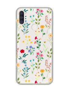 Прозорий чохол на Samsung Galaxy A11 :: Квітковий фон (принт 269)