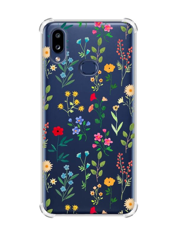 Чохол з потовщеними кутами на Samsung Galaxy A10s/A107 :: Квітковий фон (принт 269)