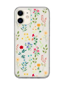 Прозорий чохол на iPhone 12 mini :: Квітковий фон (принт 269)