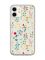 Прозорий чохол на iPhone 12 mini :: Квітковий фон (принт 269)