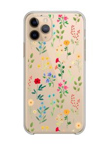 Прозорий чохол на Apple iPhone 11 Pro (5,8) :: Квітковий фон (принт 269)