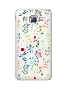 Прозорий чохол на Samsung Galaxy J3 2016 (J310) :: Квітковий фон (принт 269)