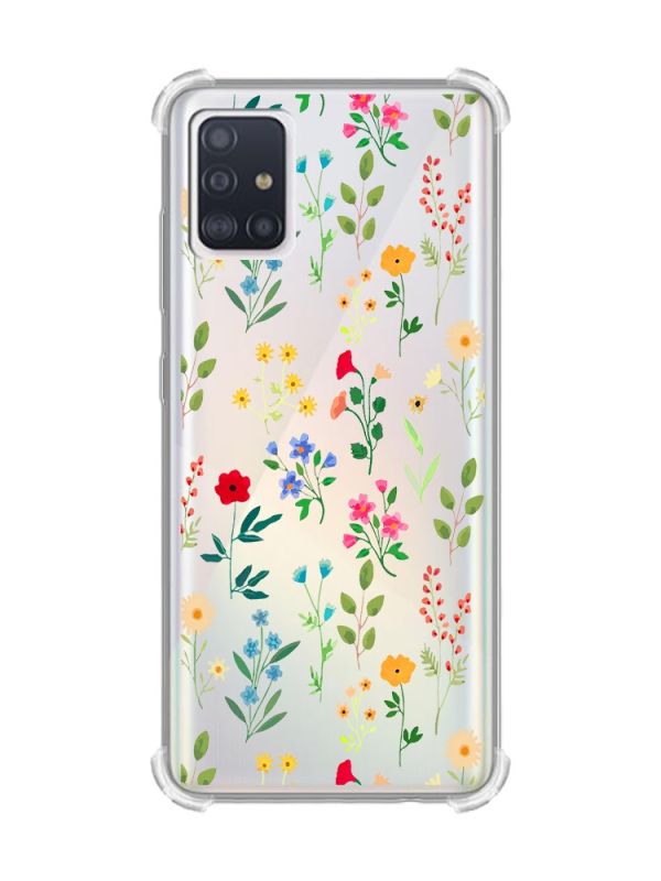 Чохол з потовщеними кутами на Samsung Galaxy A71 / A715 :: Квітковий фон (принт 269)
