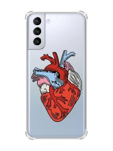 Чохол з потовщеними кутами на Samsung Galaxy S21 (G991) :: Серце анатомічне (принт 250)