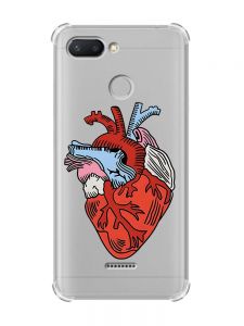 Чохол із потовщеними кутами для Xiaomi Redmi 6 :: Серце анатомічне (принт 250)