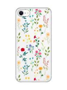 Прозорий чохол на iPhone SE 2020 :: Квітковий фон (принт 269)