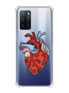 Чохол з потовщеними кутами на Oppo A55 :: Серце анатомічне (принт 250)