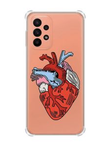 Чохол з потовщеними кутами на Samsung Galaxy A23 :: Серце анатомічне (принт 250)
