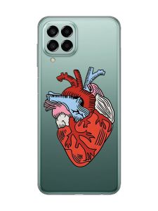 Прозорий чохол на Samsung Galaxy M33 5G :: Серце анатомічне (принт 250)
