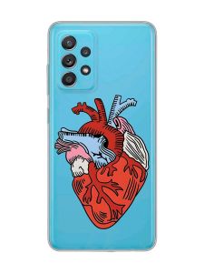 Прозорий чохол на Samsung Galaxy A52 :: Серце анатомічне (принт 250)
