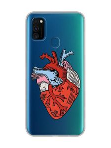 Прозорий чохол на Samsung Galaxy M30s/М21  :: Серце анатомічне (принт 250)