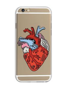 Прозорий чохол на iPhone 6/6s :: Серце анатомічне (принт 250)