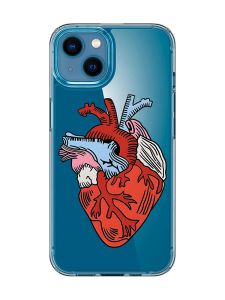Прозорий чохол для iPhone 13 mini :: Серце анатомічне (принт 250)