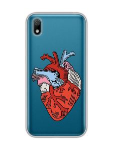 Прозорий чохол для Huawei Y5 2019 / Honor 8S :: Серце анатомічне (принт 250)