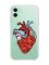 Прозорий чохол на Apple iPhone 11 (6,1) :: Серце анатомічне (принт 250)