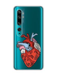 Прозорий чохол на Xiaomi Mi Note 10/Note 10 Pro :: Серце анатомічне (принт 250)