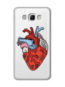Прозорий чохол на SAMSUNG Galaxy J7(2016) J710 :: Серце анатомічне (принт 250)