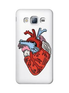 Прозорий чохол на Samsung Galaxy J3 2016 (J310) :: Серце анатомічне (принт 250)