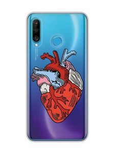 Прозорий чохол на Huawei P30 Lite :: Серце анатомічне (принт 250)