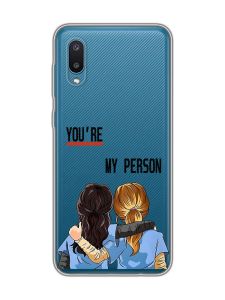 Прозорий чохол на Samsung Galaxy A02/A022 (2021) :: Подружки з Анатомії (принт 251)