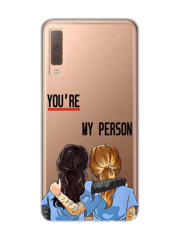Прозорий чохол на Samsung Galaxy A7(2018) A750 :: Подружки з Анатомії (принт 251)