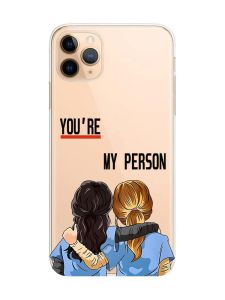 Прозорий чохол на iPhone 11 Pro Max (6,5) :: Подружки з Анатомії (принт 251)
