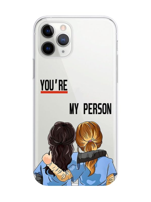Прозорий чохол на iPhone 11 Pro Max (6,5) :: Подружки з Анатомії (принт 251)