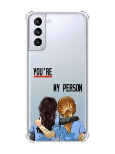 Чохол з потовщеними кутами на Samsung Galaxy S21 (G991) :: Подруги з Анатомії (принт 251)