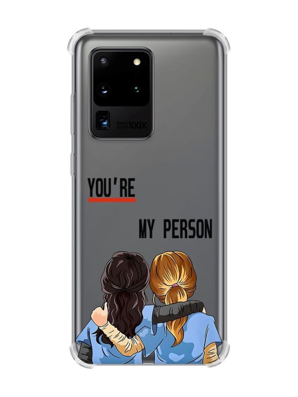 Чохол з потовщеними кутами на Samsung Galaxy S20 Ultra :: Подруги з Анатомії (принт 251)