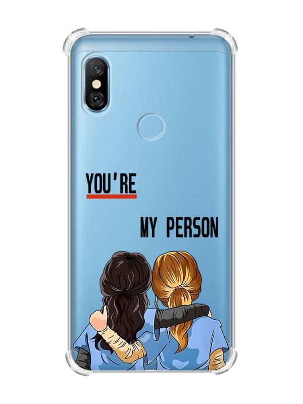 Чохол з потовщеними кутами на Xiaomi Redmi Note 6 Pro :: Подруги з Анатомії (принт 251)