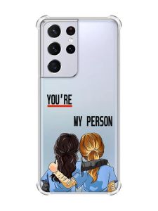 Чохол з потовщеними кутами на Samsung Galaxy S21 Ultra :: Подруги з Анатомії (принт 251)