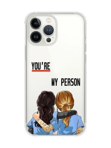 Чохол із потовщеними кутами на iPhone 14 Pro Max :: Подруги з Анатомії (принт 251)