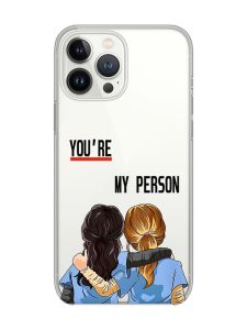 Прозорий чохол із захистом камери на iPhone 14 Pro :: Подружки з Анатомії (принт 251)