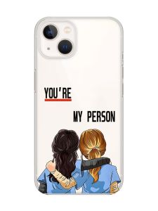 Прозорий чохол із захистом камери на iPhone 14 Plus :: Подружки з Анатомії (принт 251)