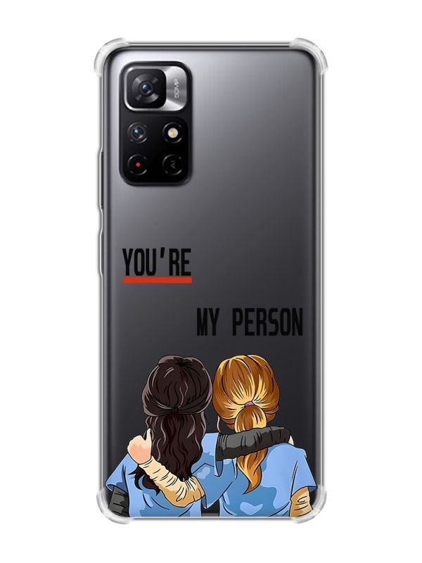 Чохол з потовщеними кутами на Xiaomi Redmi Note 11 5G :: Подруги з Анатомії (принт 251)