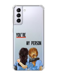 Чохол з потовщеними кутами на Samsung Galaxy S21 Plus :: Подруги з Анатомії (принт 251)